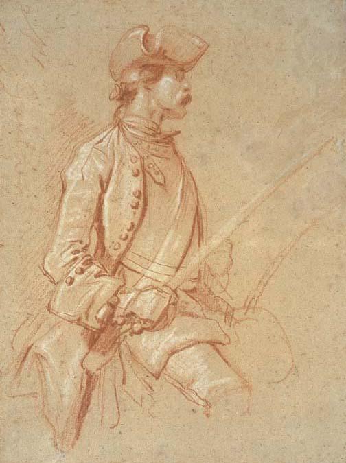 A Horseman Holding A Sword — Marc Nattier