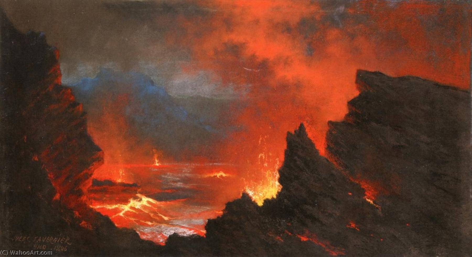 Hilo (also Known As Hawaiian Volcano) — Jules Tavernier