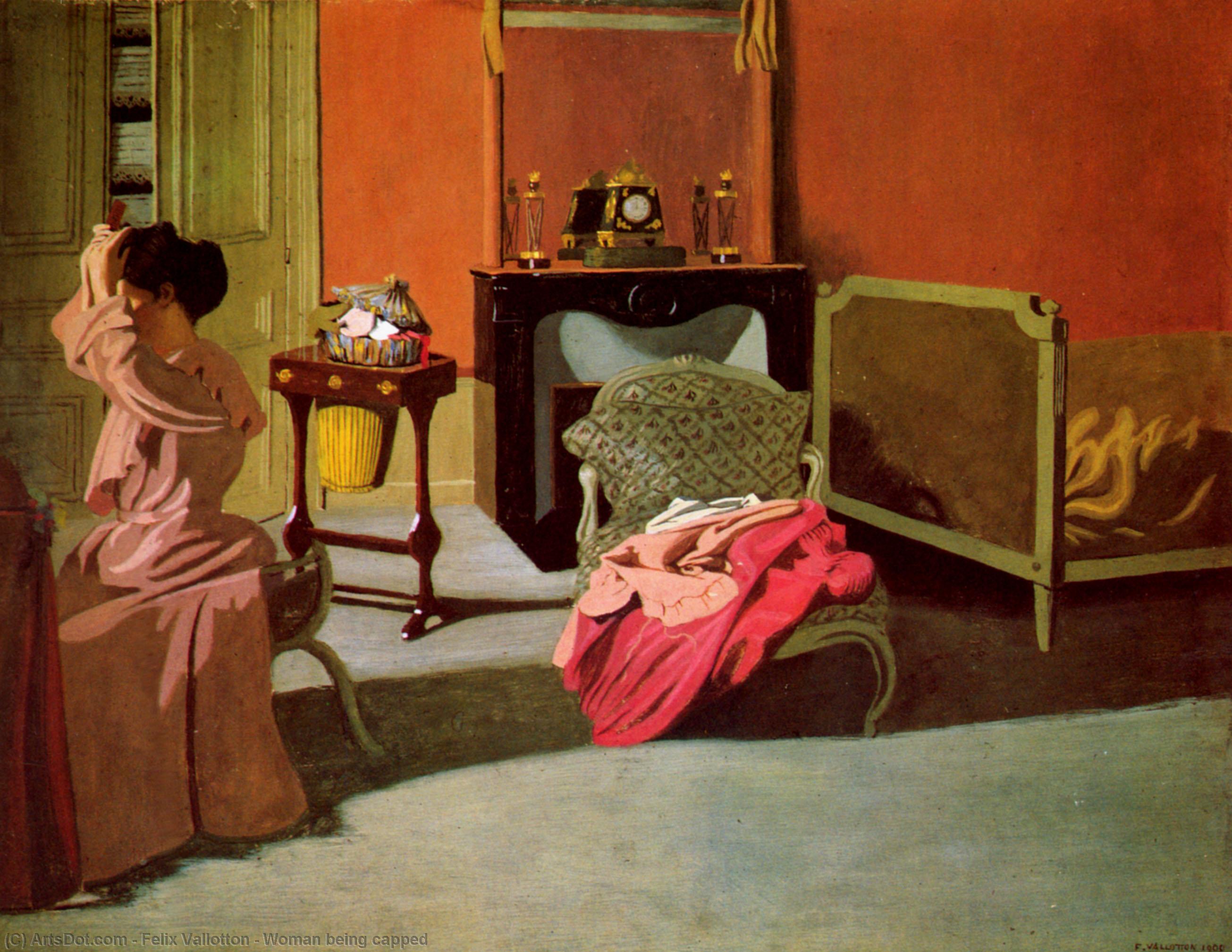 Woman Being Capped — Félix Vallotton
