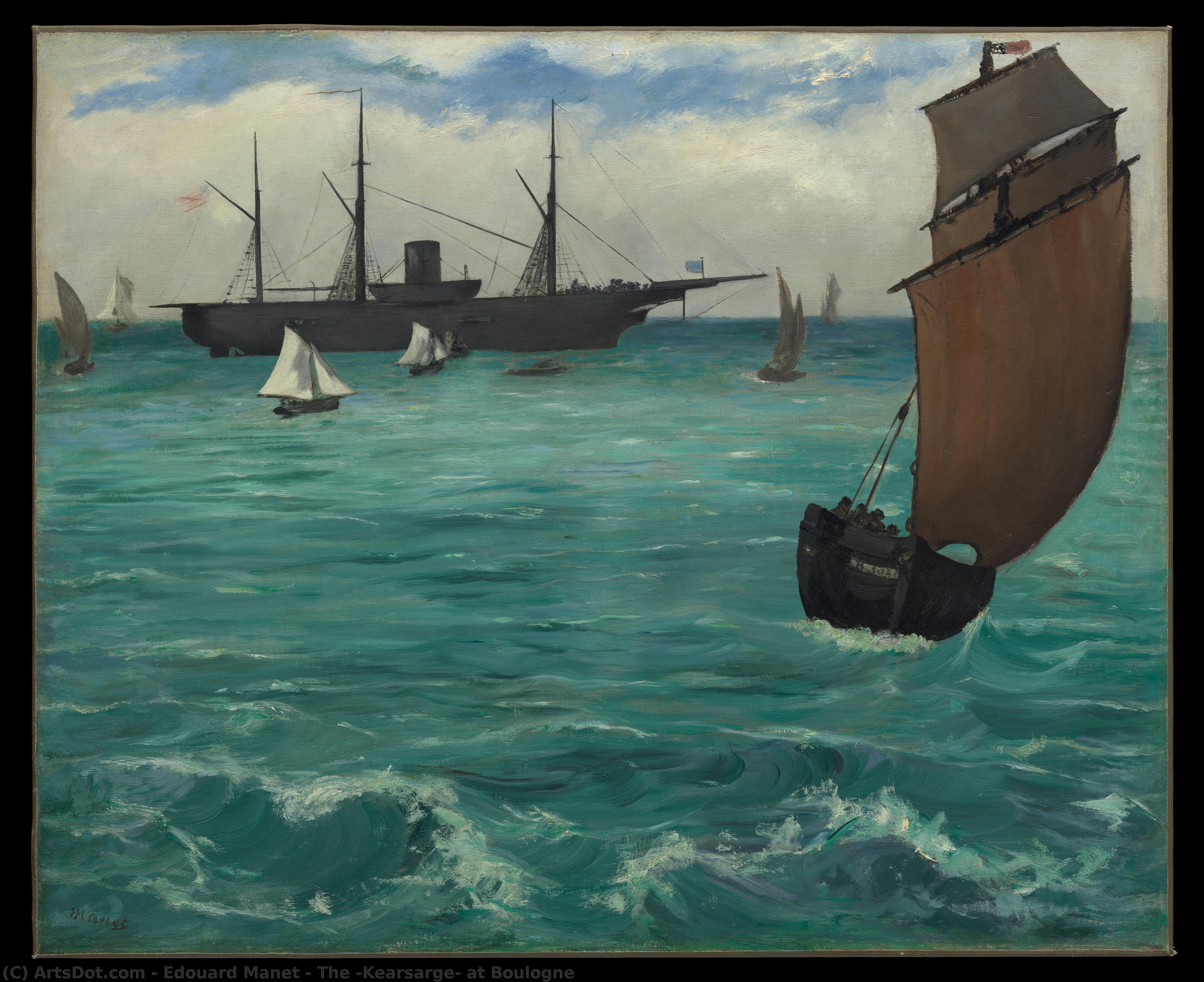 The "kearsarge" At Boulogne — Édouard Manet