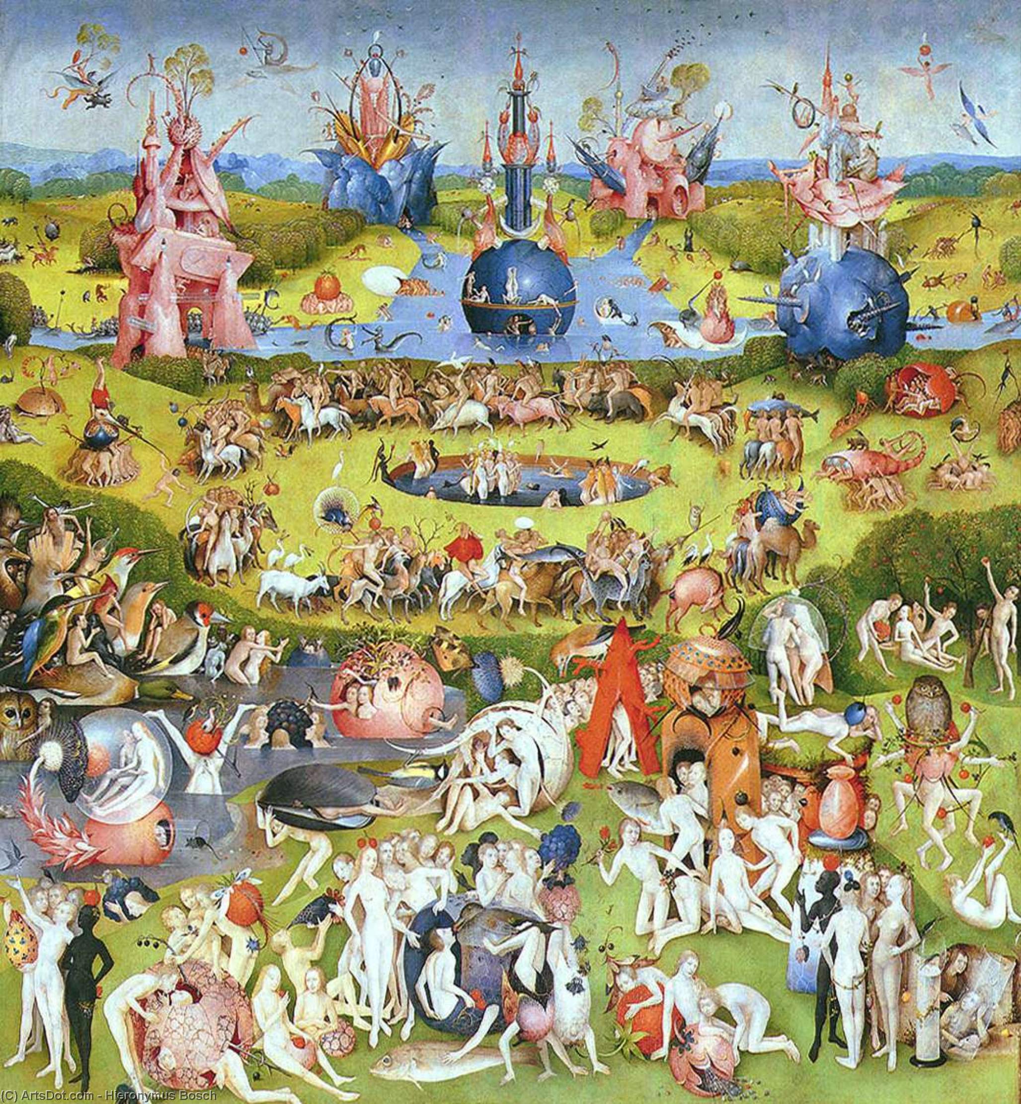The Garden Of Earthly Delights (detail) (12) — Hieronymus Bosch