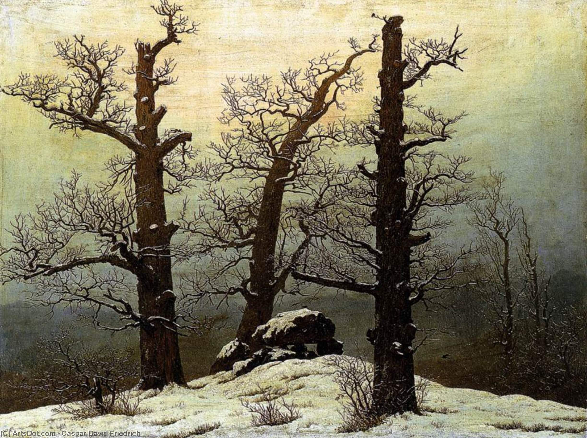 Dolmen In The Snow — Caspar David Friedrich