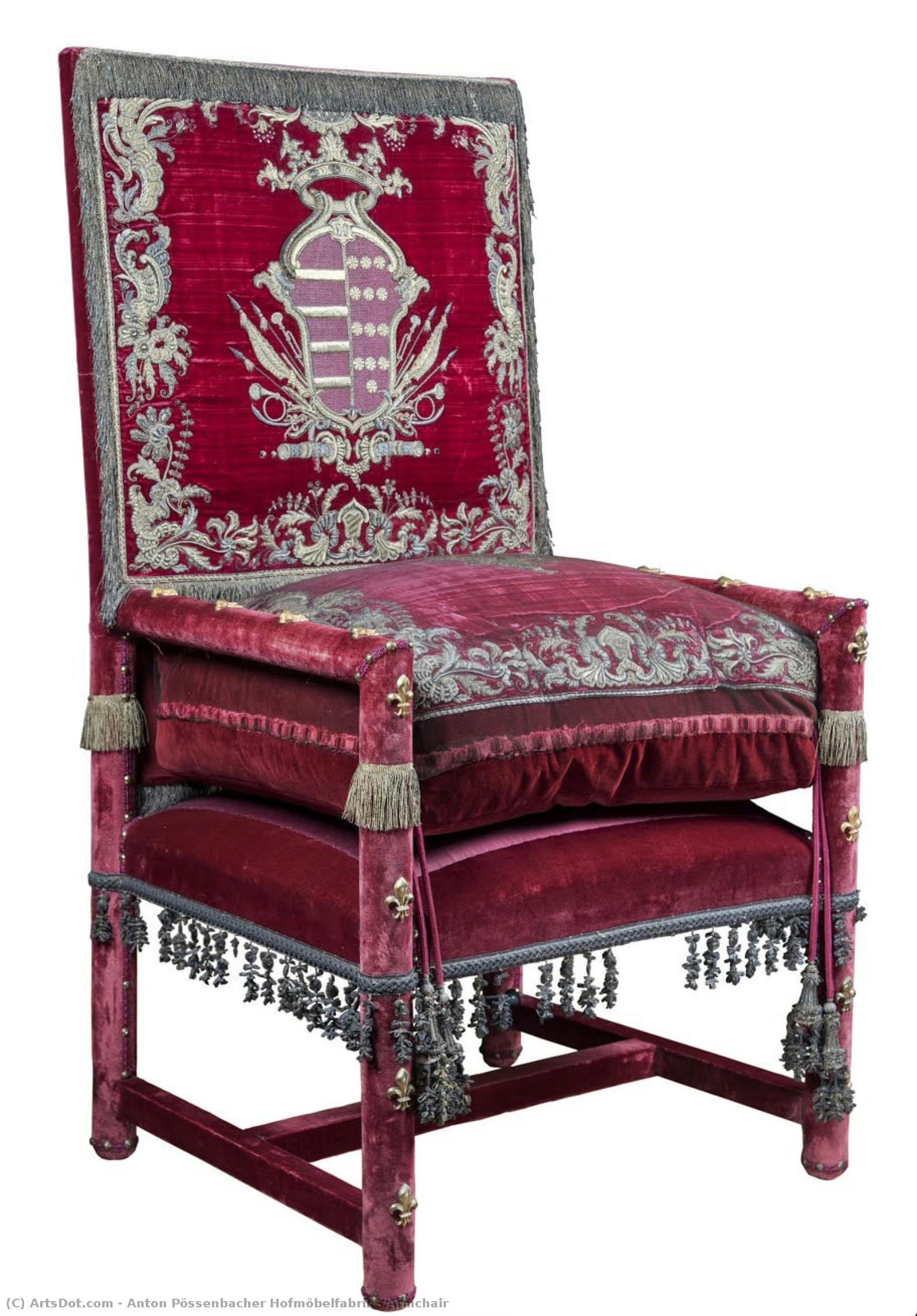 Armchair — Anton Pössenbacher Hofmöbelfabrik