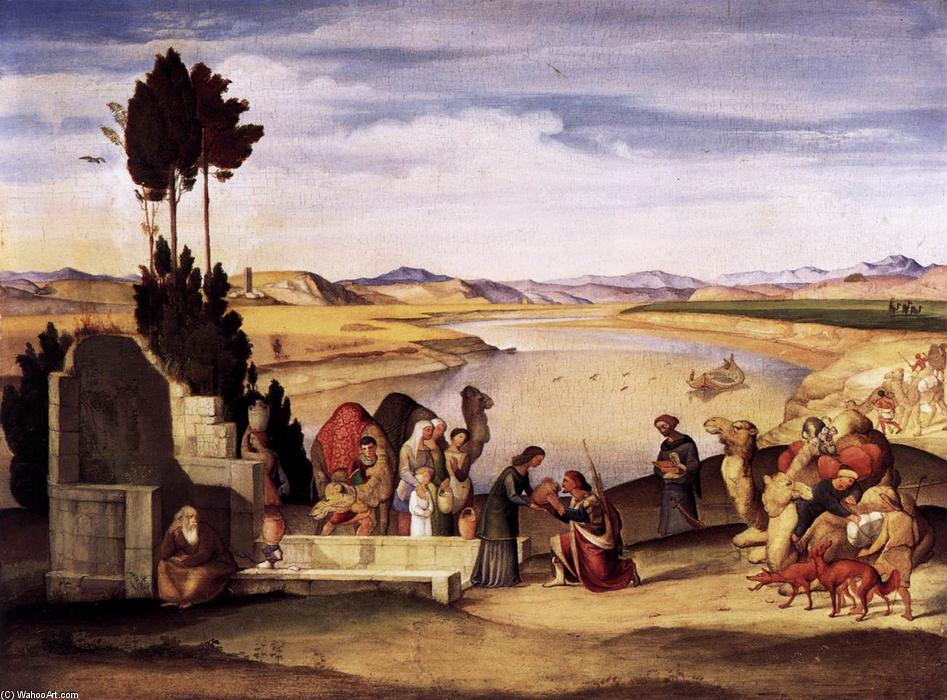 Rebecca And Eliezer At The Well — Anton (alban) Ramboux
