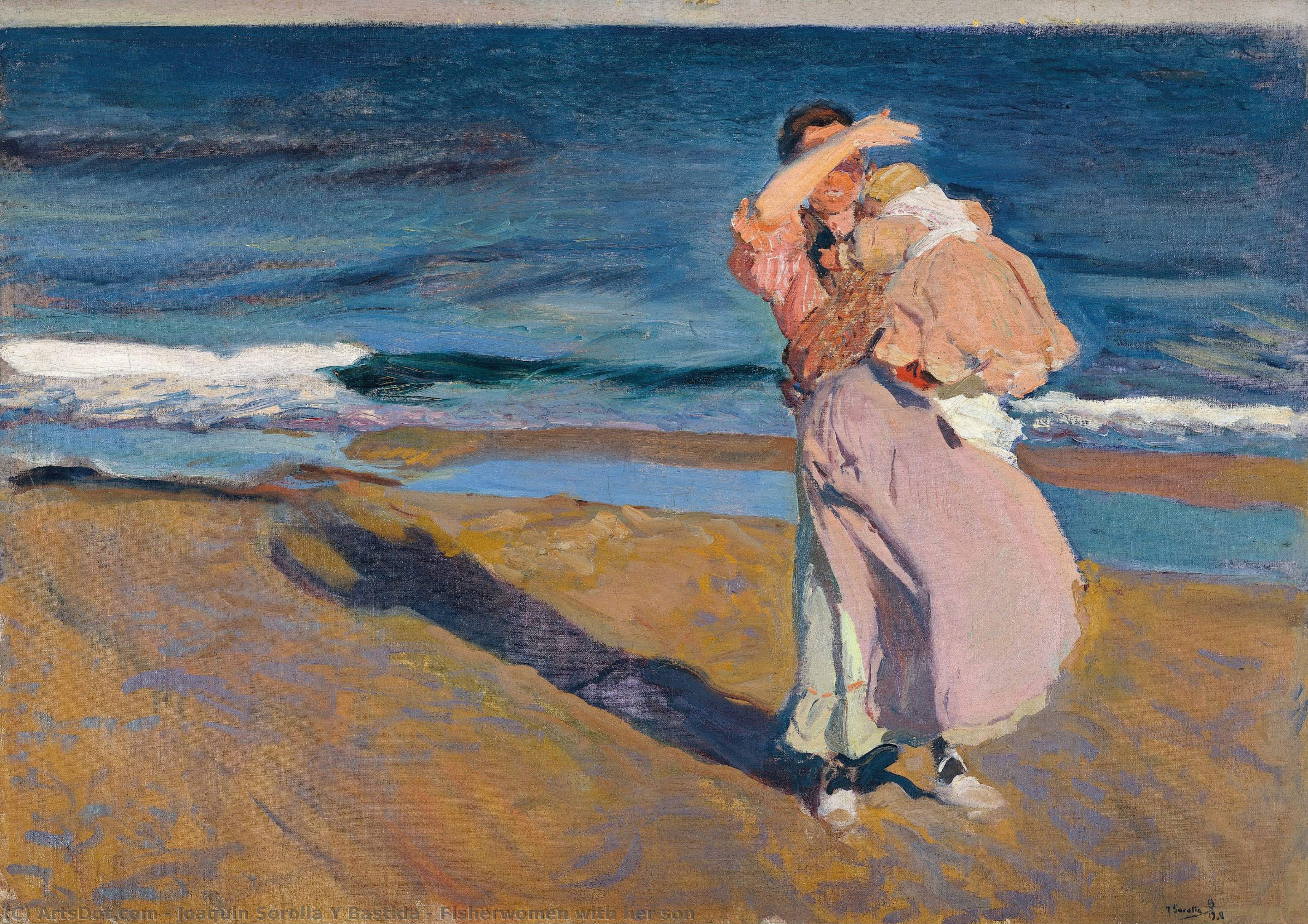 Fisherwomen With Her Son — Joaquín Sorolla Y Bastida