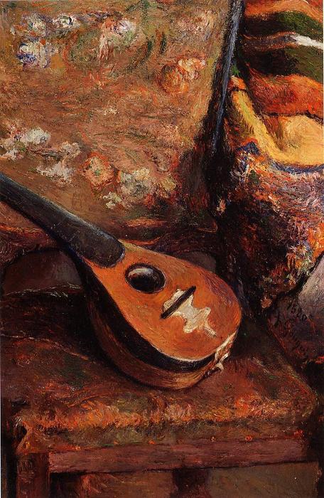 Mandolin On A Chair — Eugène Henri Paul Gauguin