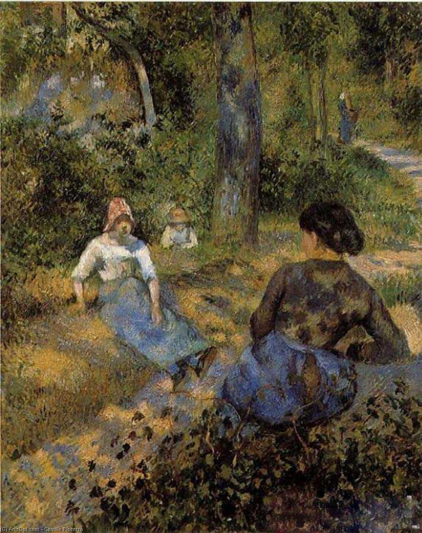 Peasants Resting — Camille Pissarro