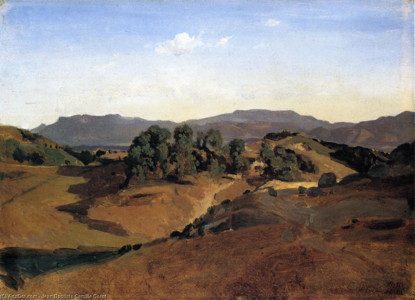 Olevano, La Serpentara — Jean-baptiste-camille Corot
