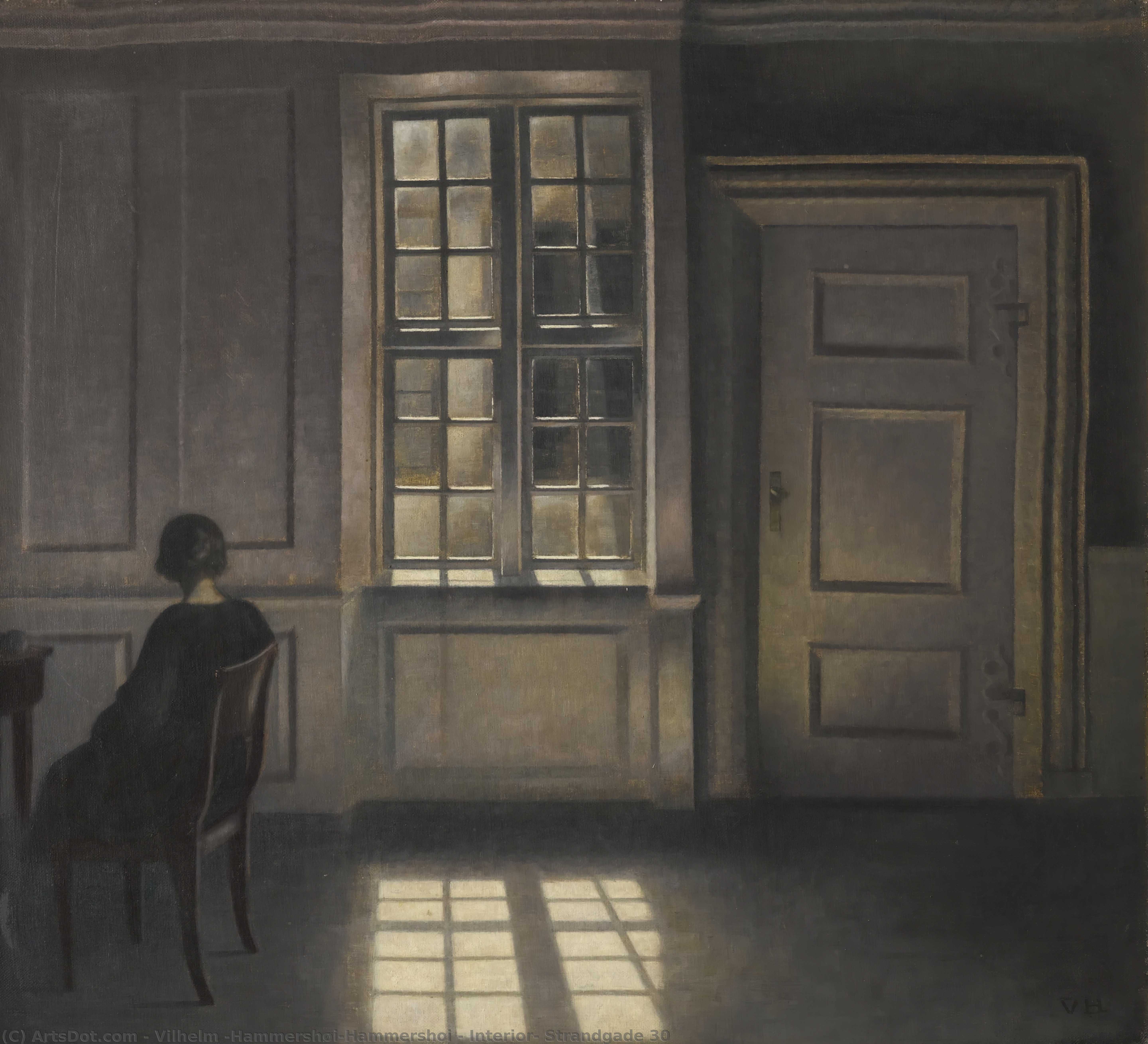 Interior, Strandgade 30 — Vilhelm (hammershøi)hammershoi