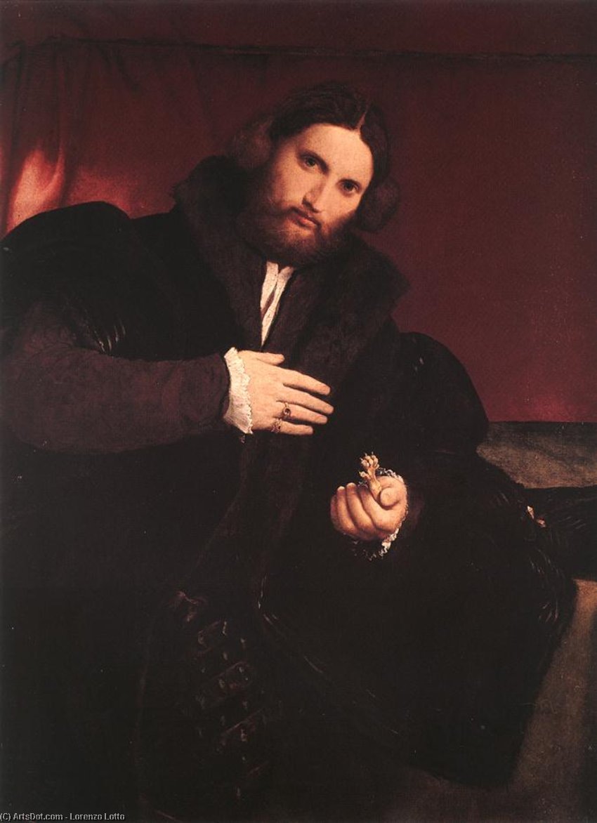 Man With A Golden Paw — Lorenzo Lotto