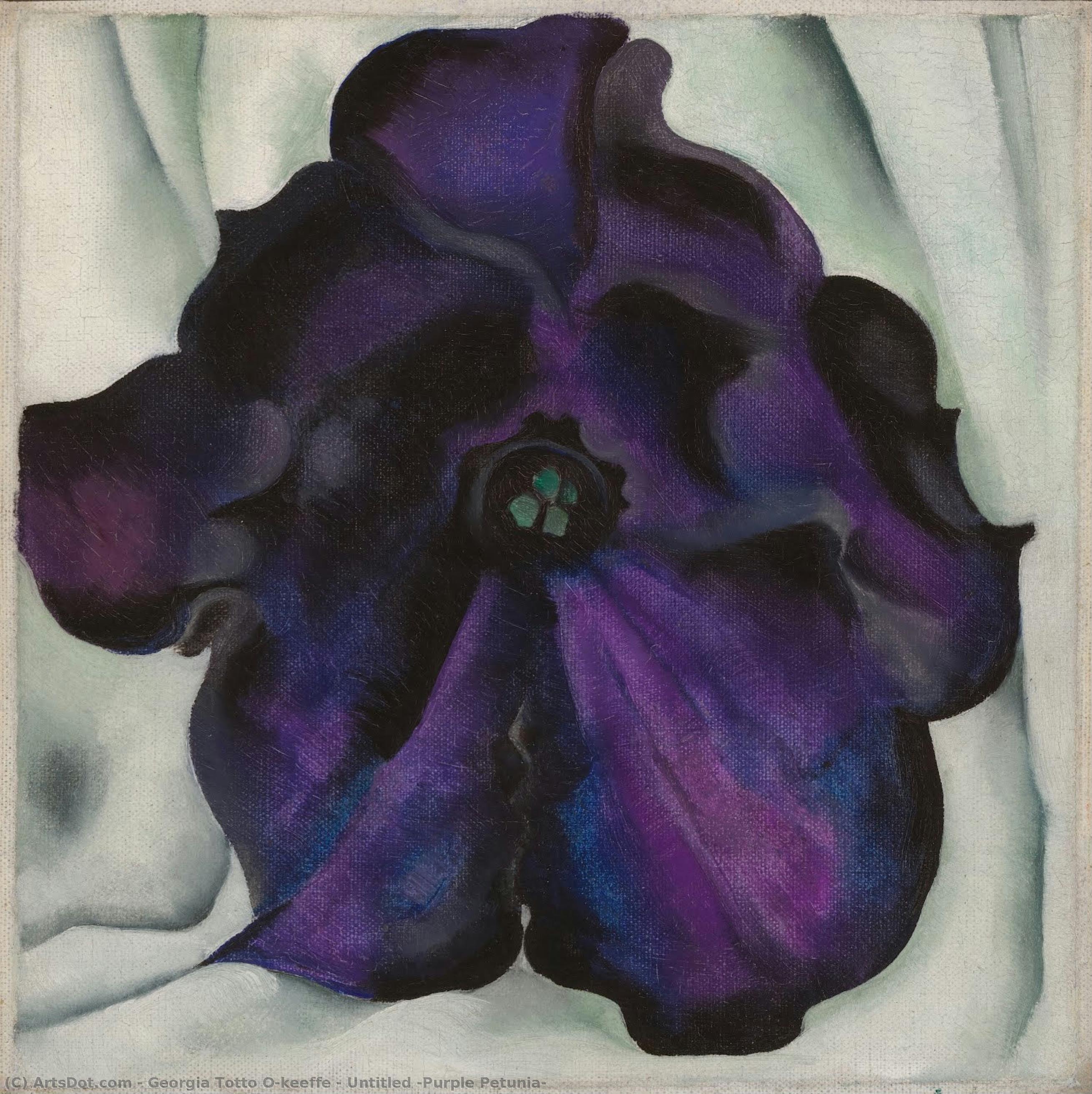 Untitled (purple Petunia) — Georgia O'keeffe