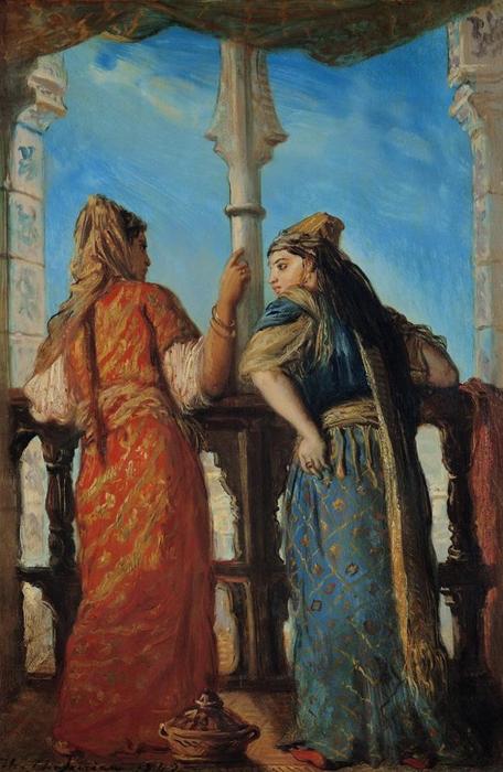 Juives D'alger Au Balcon — Théodore Chassériau