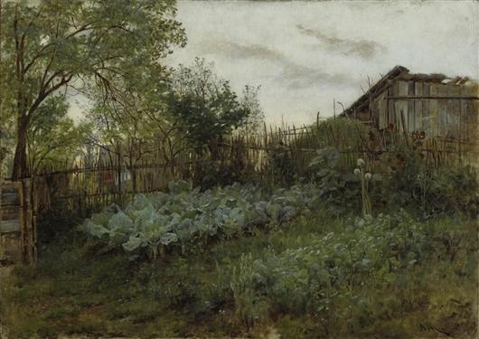 The Back Garden — Adolph Von Menzel