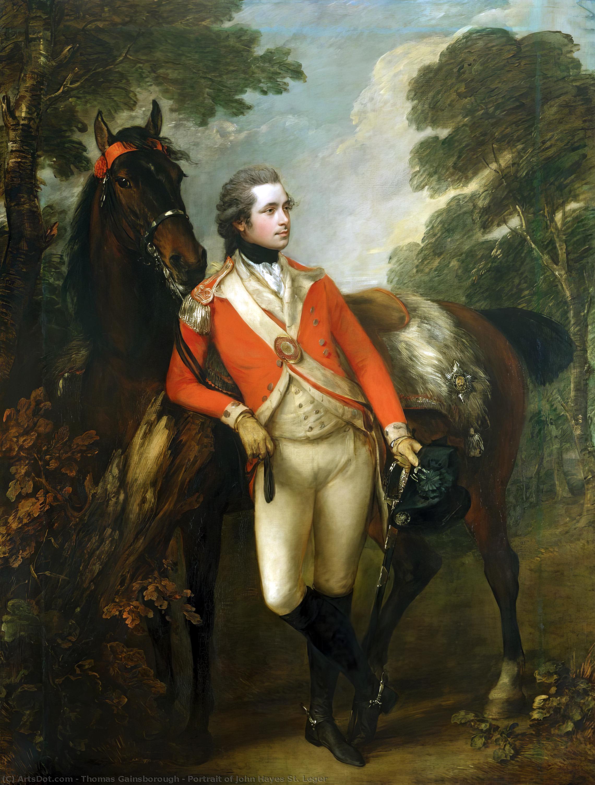 Portrait Of John Hayes St. Leger — Thomas Gainsborough