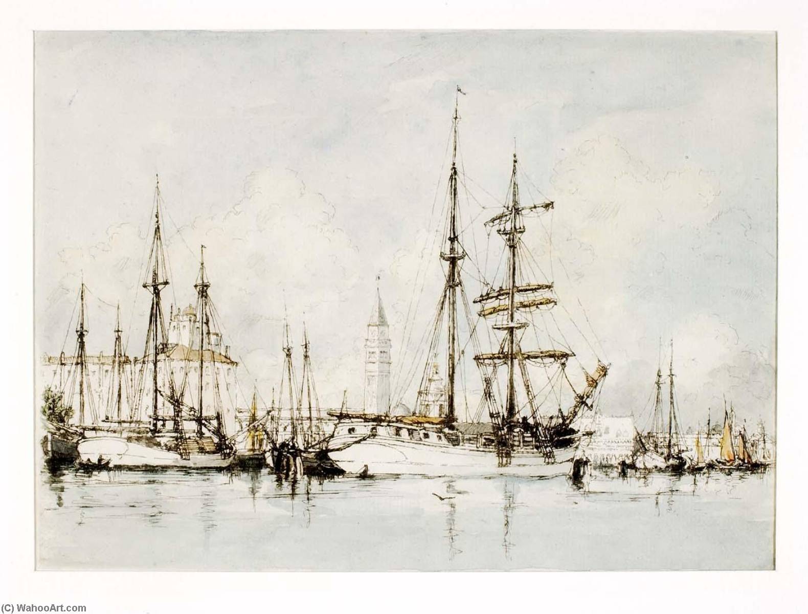 Voiliers A Venise — Herman Armour Webster