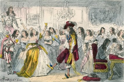 Evening Party, Time Of Charles Ii — John Leech