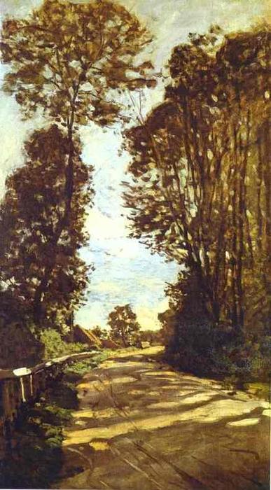 Road To The Saint-simeon Farm — Claude Monet