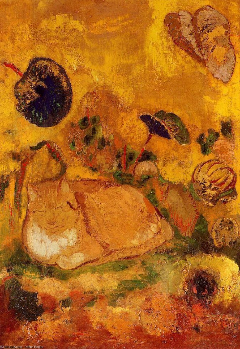 Bazon: The Artist's Cat — Odilon Redon