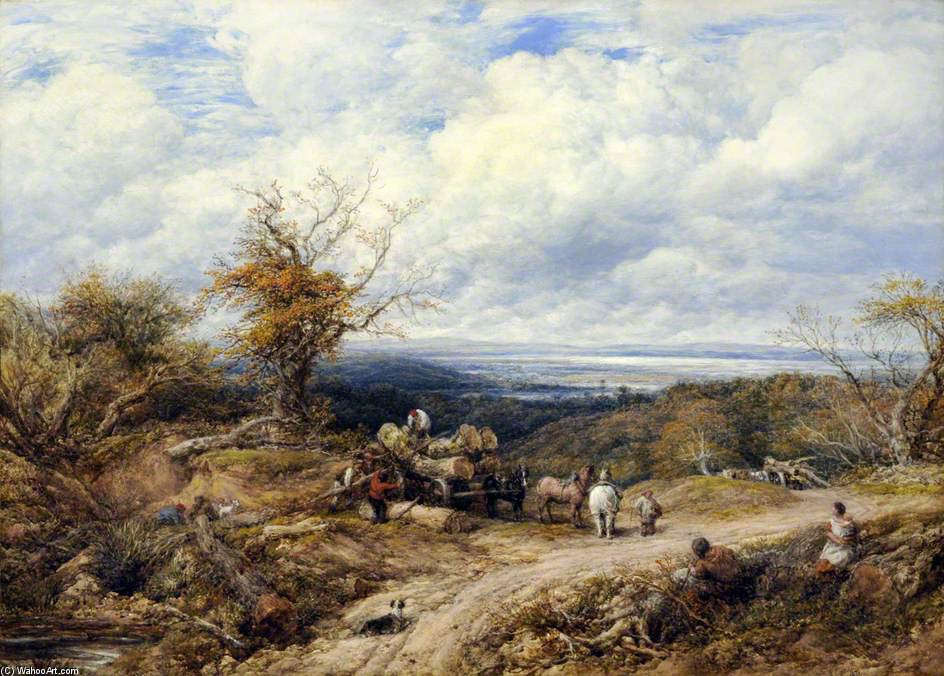 The Timber Wagon — John Linnell