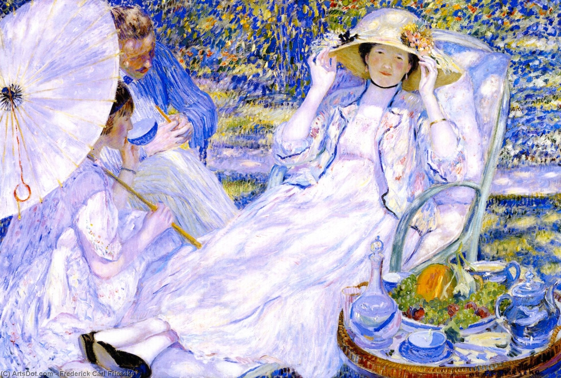The Hour Of Tea — Frederick Carl Frieseke