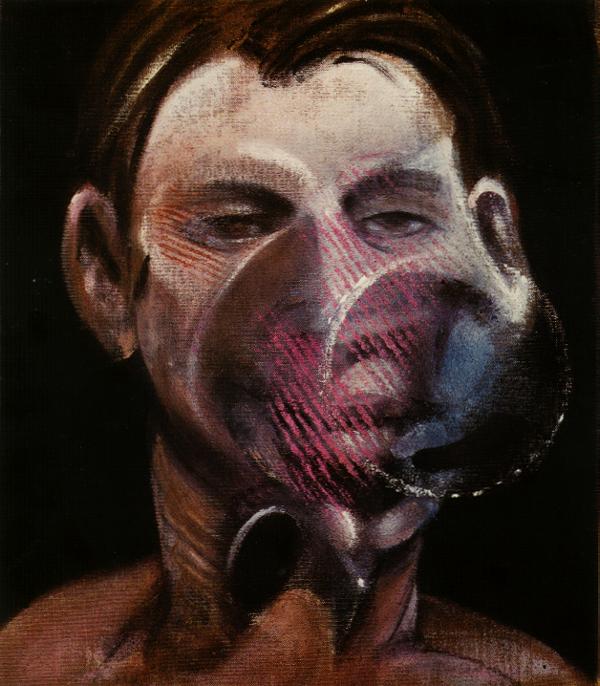 Three Studies For A Portrait Of Peter Board, 1975 Center — Francis Bacon