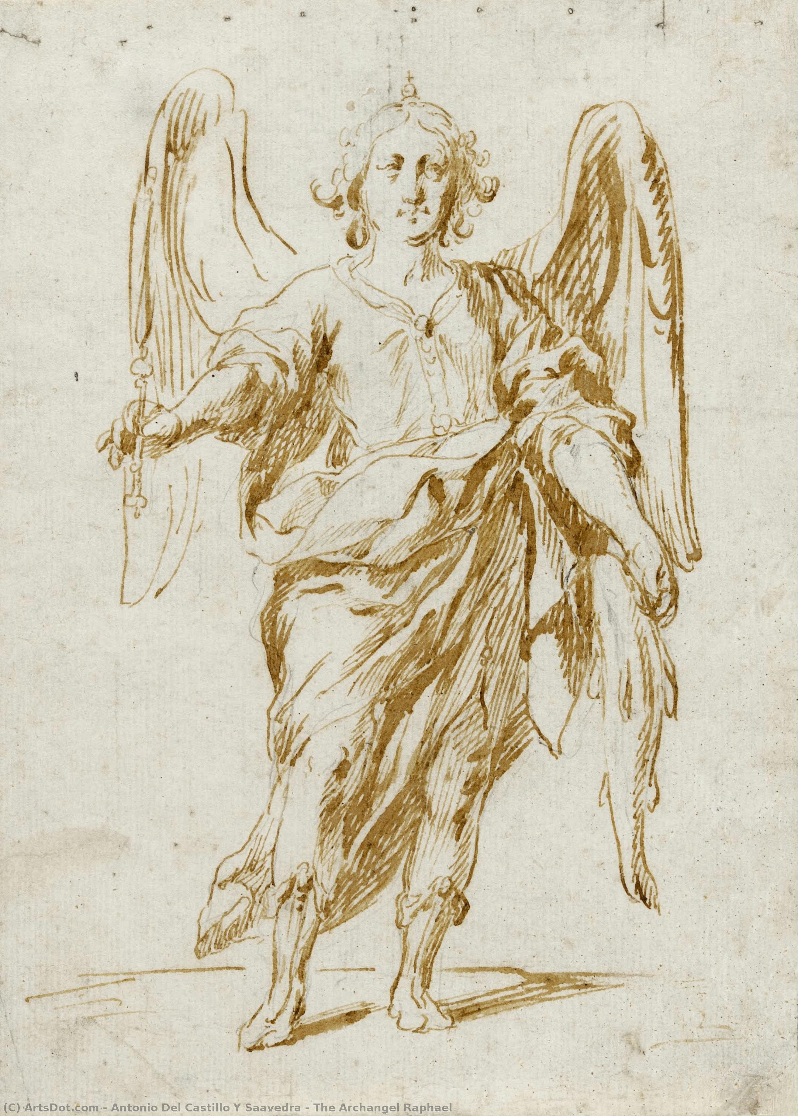 The Archangel Raphael — Antonio Del Castillo Y Saavedra