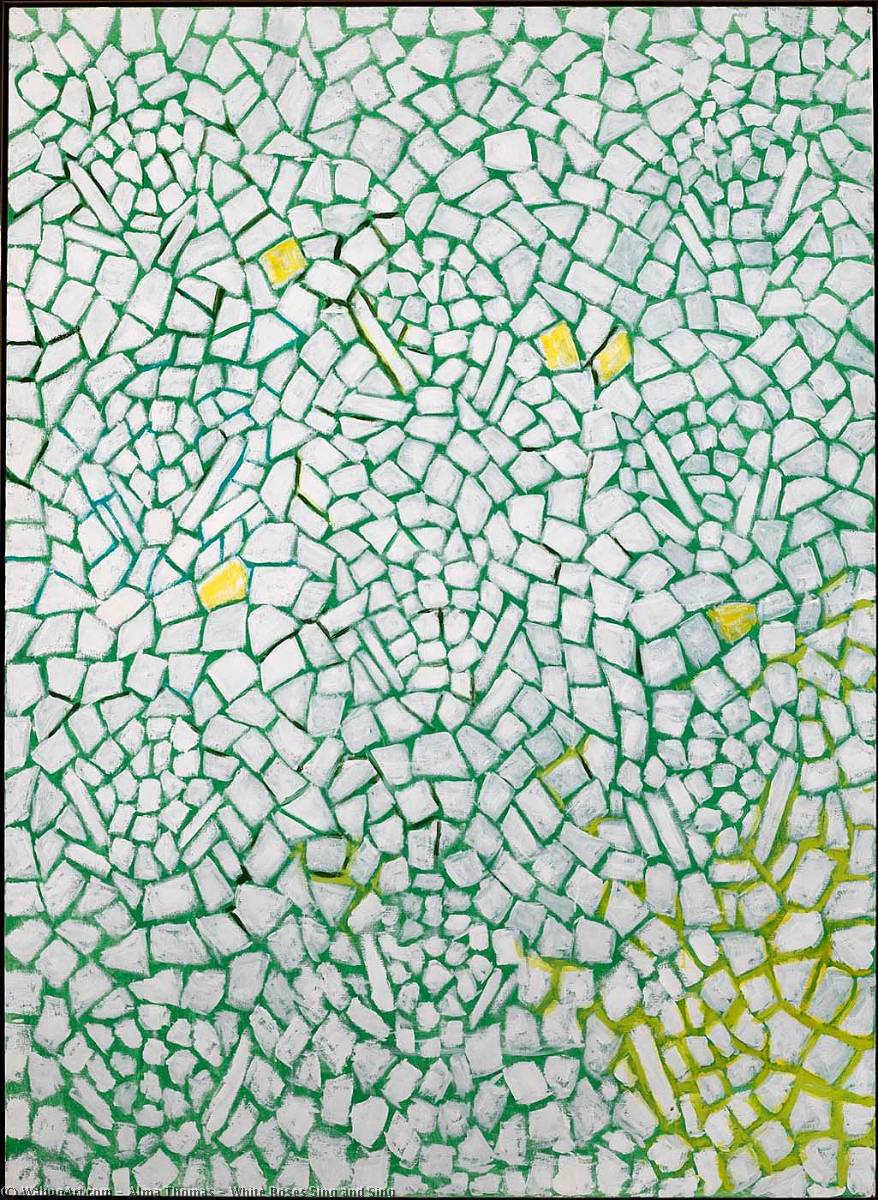 White Roses Sing And Sing — Alma Thomas