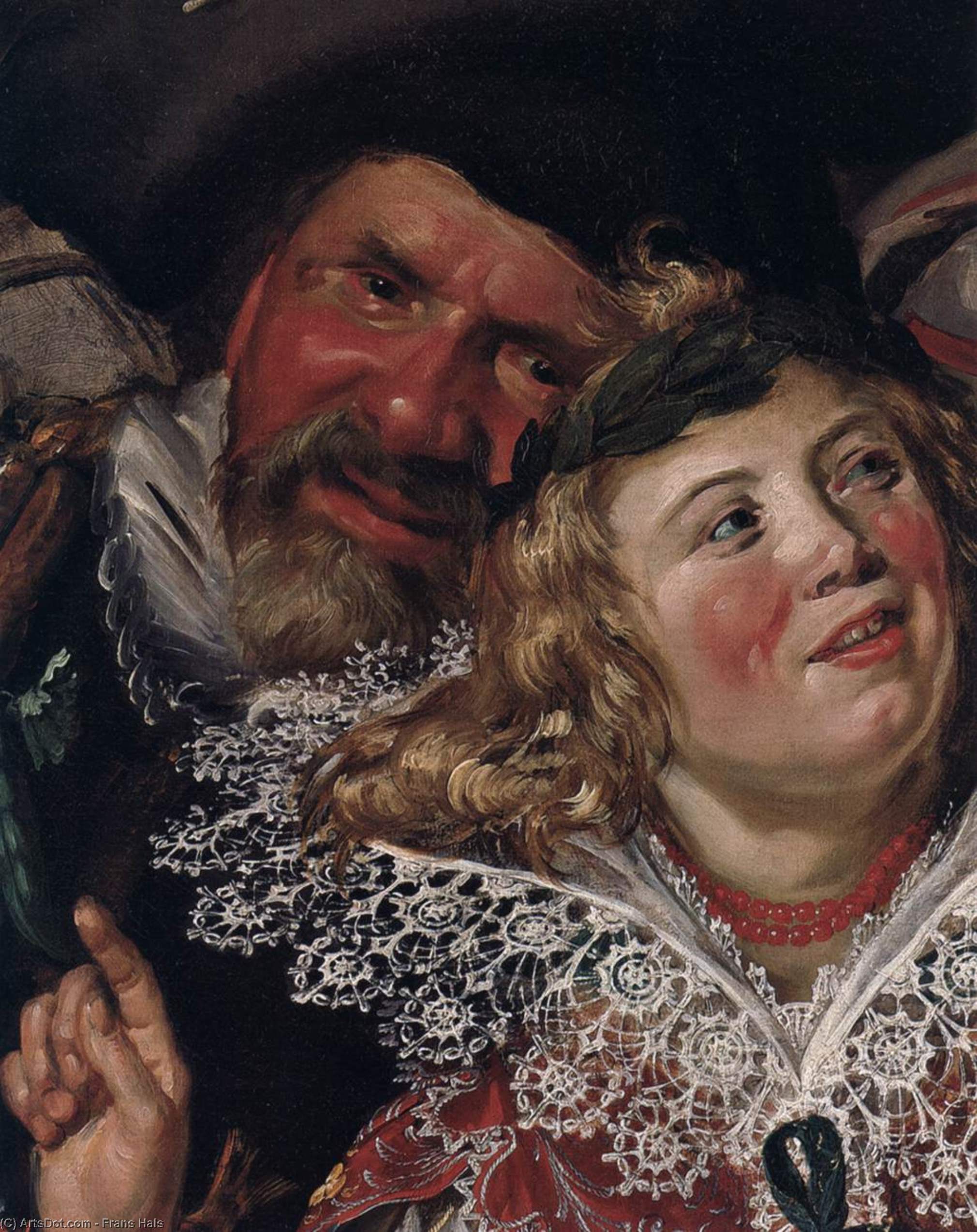Shrovetide Revellers (detail) — Frans Hals I