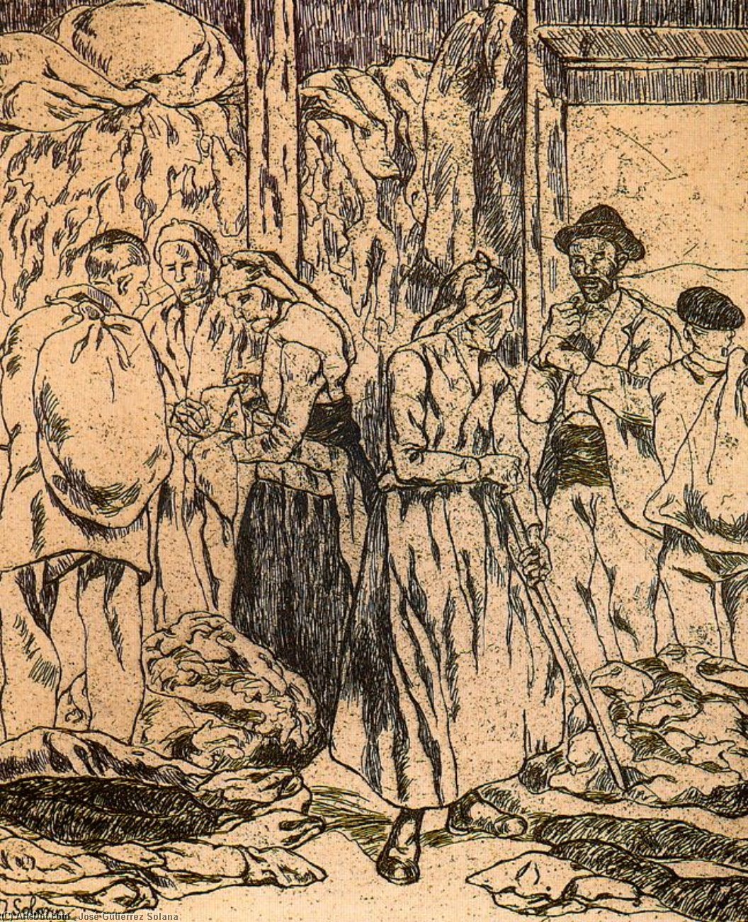 Traperos Del 'el Rastro' — José Gutiérrez Solana