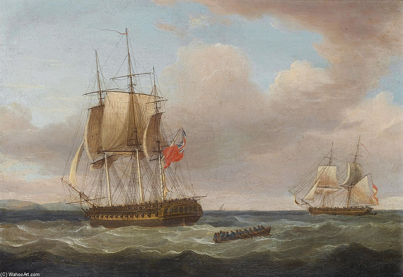 H.m.s. Pique — Thomas Whitcombe