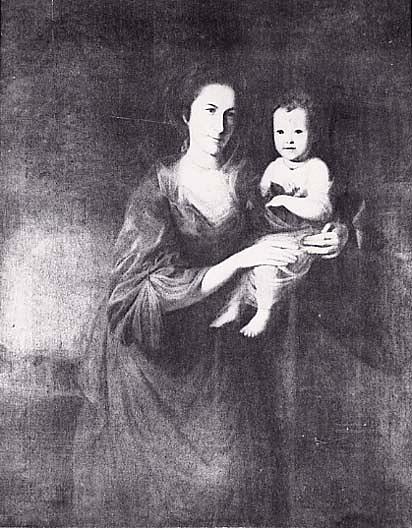 Mrs. John Dickinson And Her Daughter Sally (1740 1803), (painting) — Charles Willson Peale