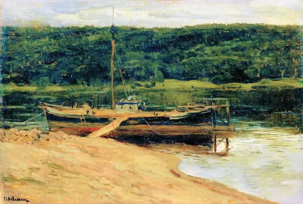 Gray Day. Forest Over River. — Isaak Ilyich Levitan