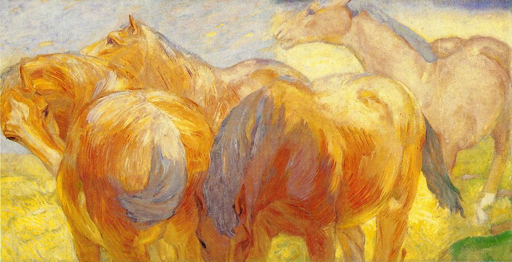Large Lenggries Horse Painting — Franz Marc