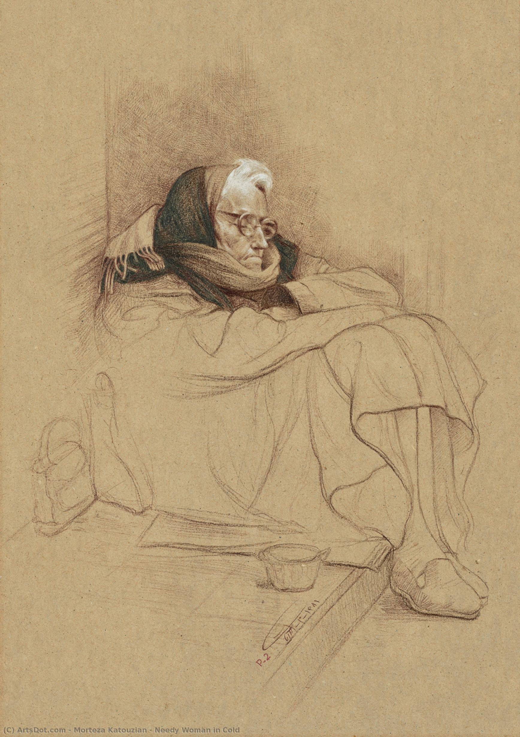 Needy Woman In Cold — Morteza Katouzian