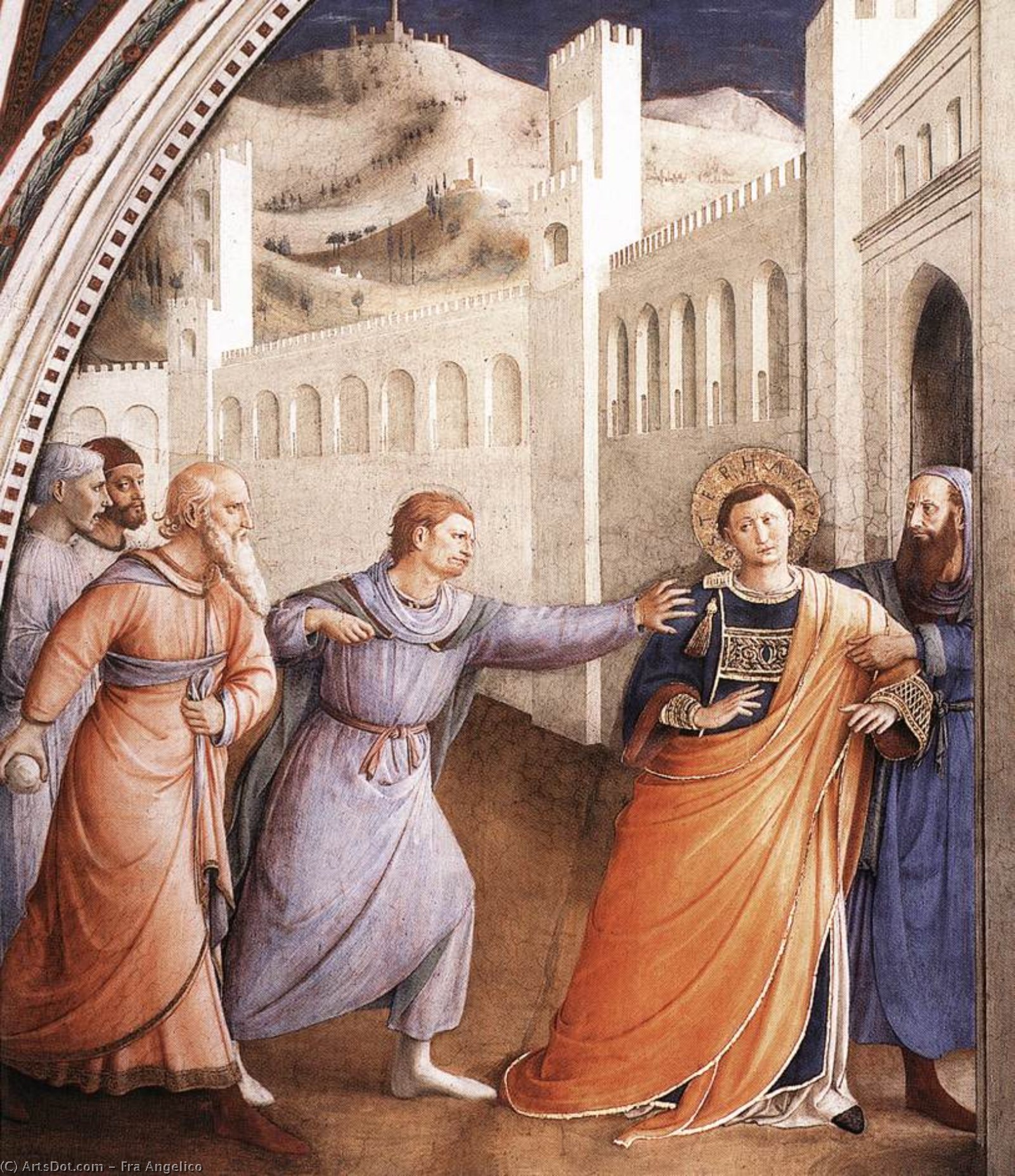 St Stephen Being Led To His Martyrdom — Fra Angelico