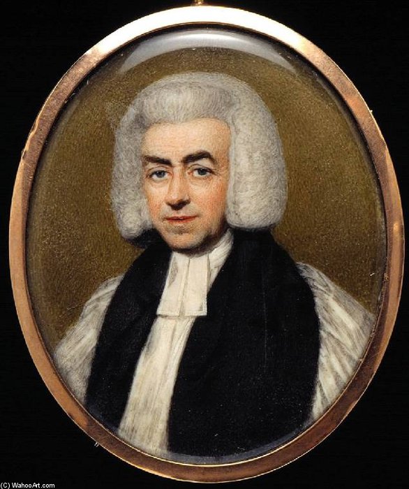 Portrait Of Samuel Hallifax — Henry Edridge