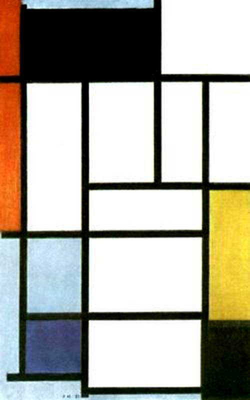 Composition With Red. Yellow And Blue — Piet Mondrian