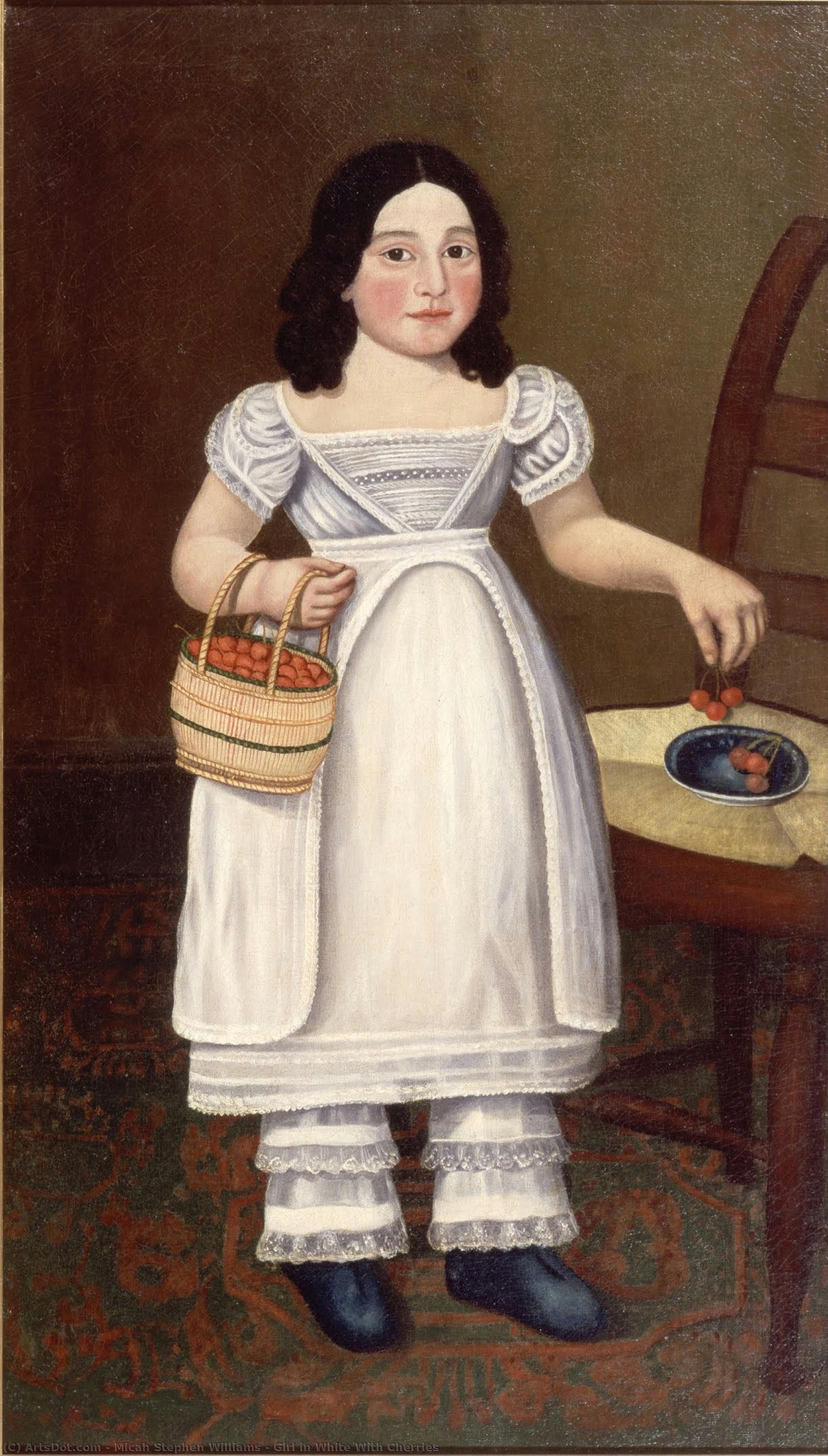 Girl In White With Cherries — Micah Stephen Williams