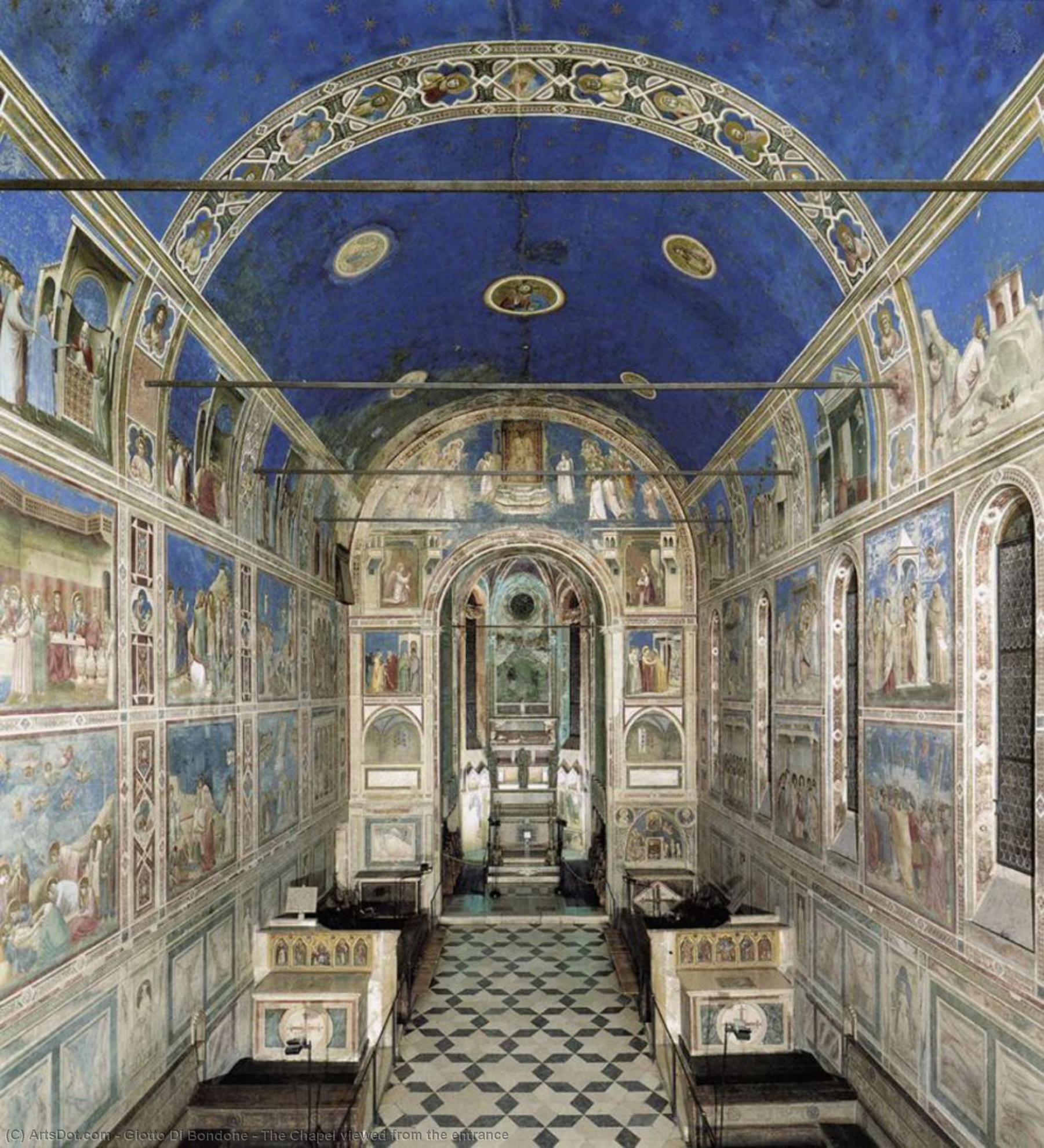 The Chapel Viewed From The Entrance — Giotto Di Bondone