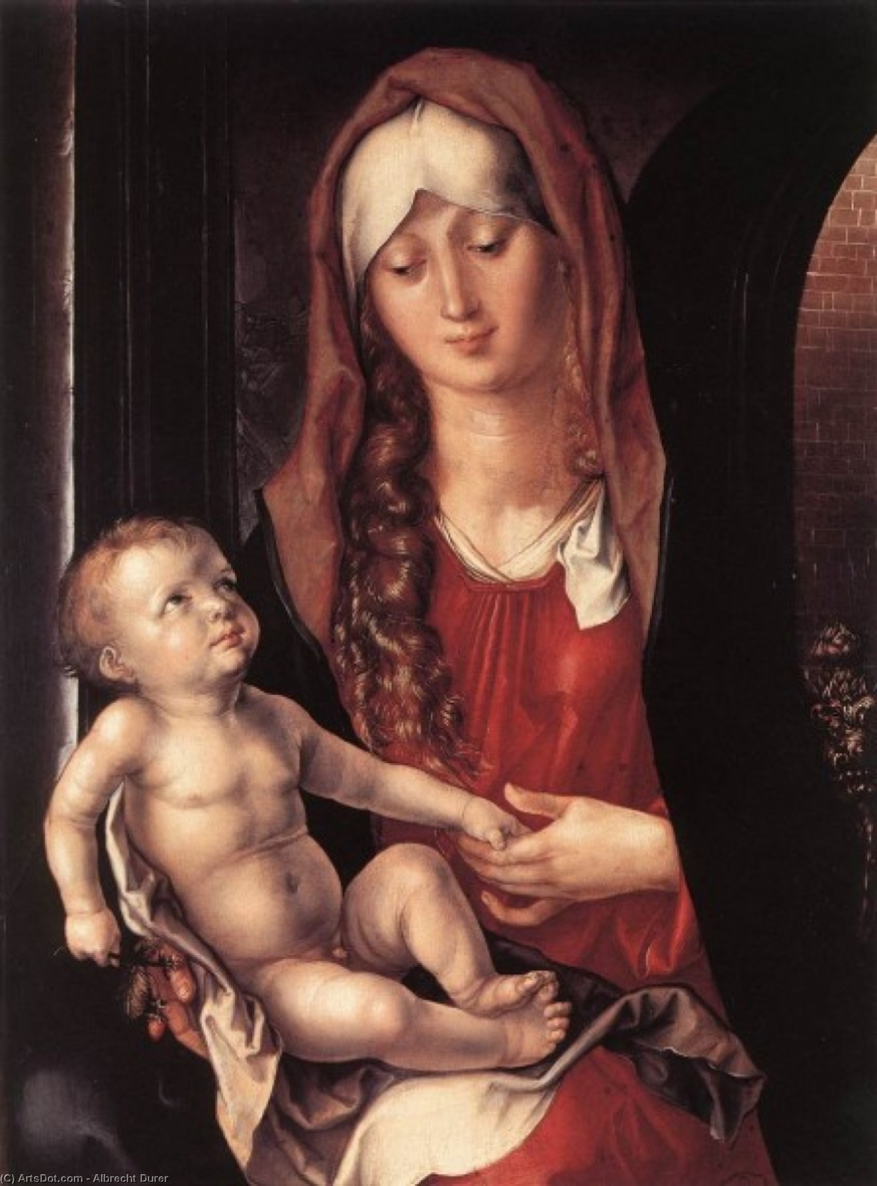 Virgin And Child Before An Archway — Albrecht Dürer