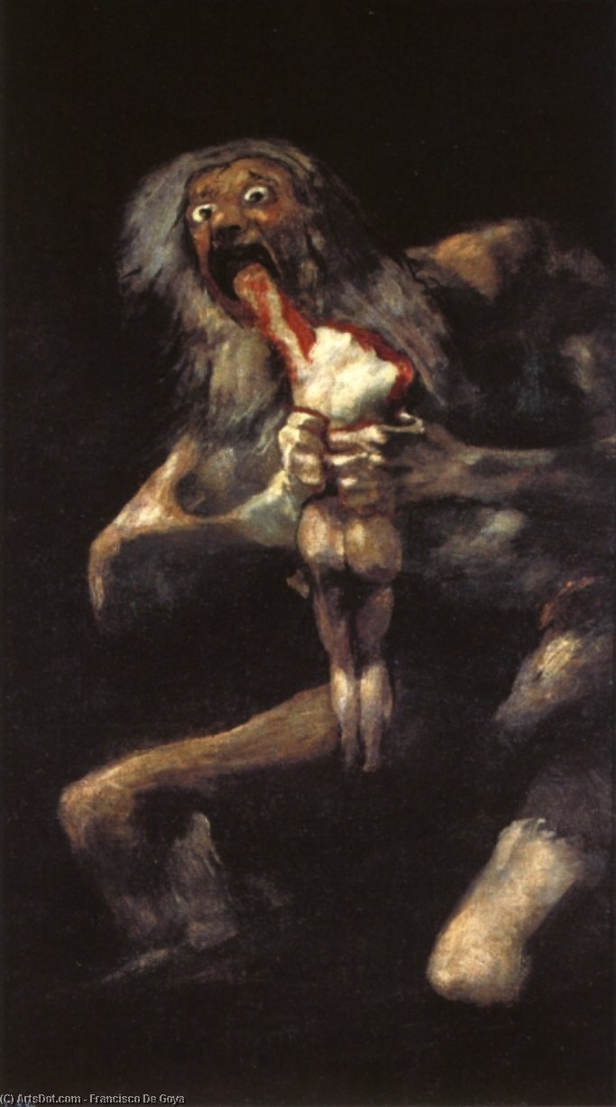 Saturn — Francisco José De Goya Y Lucientes