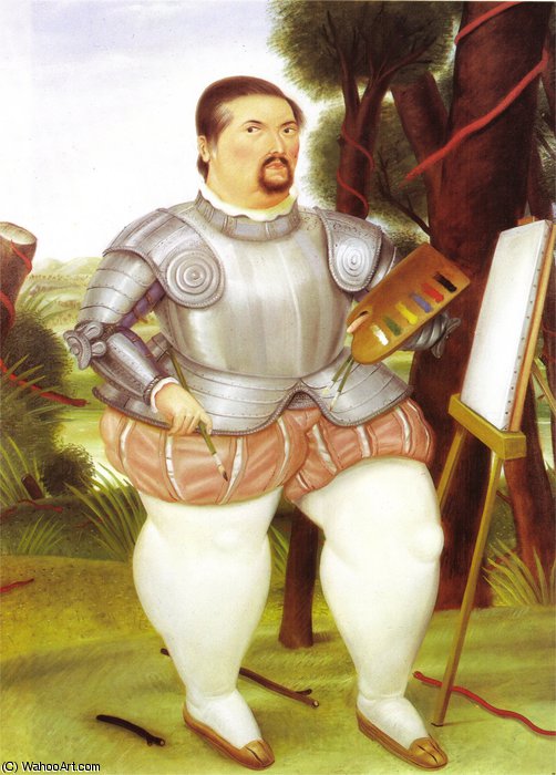 Autoportrait En Coquistador Espagnol — Fernando Botero