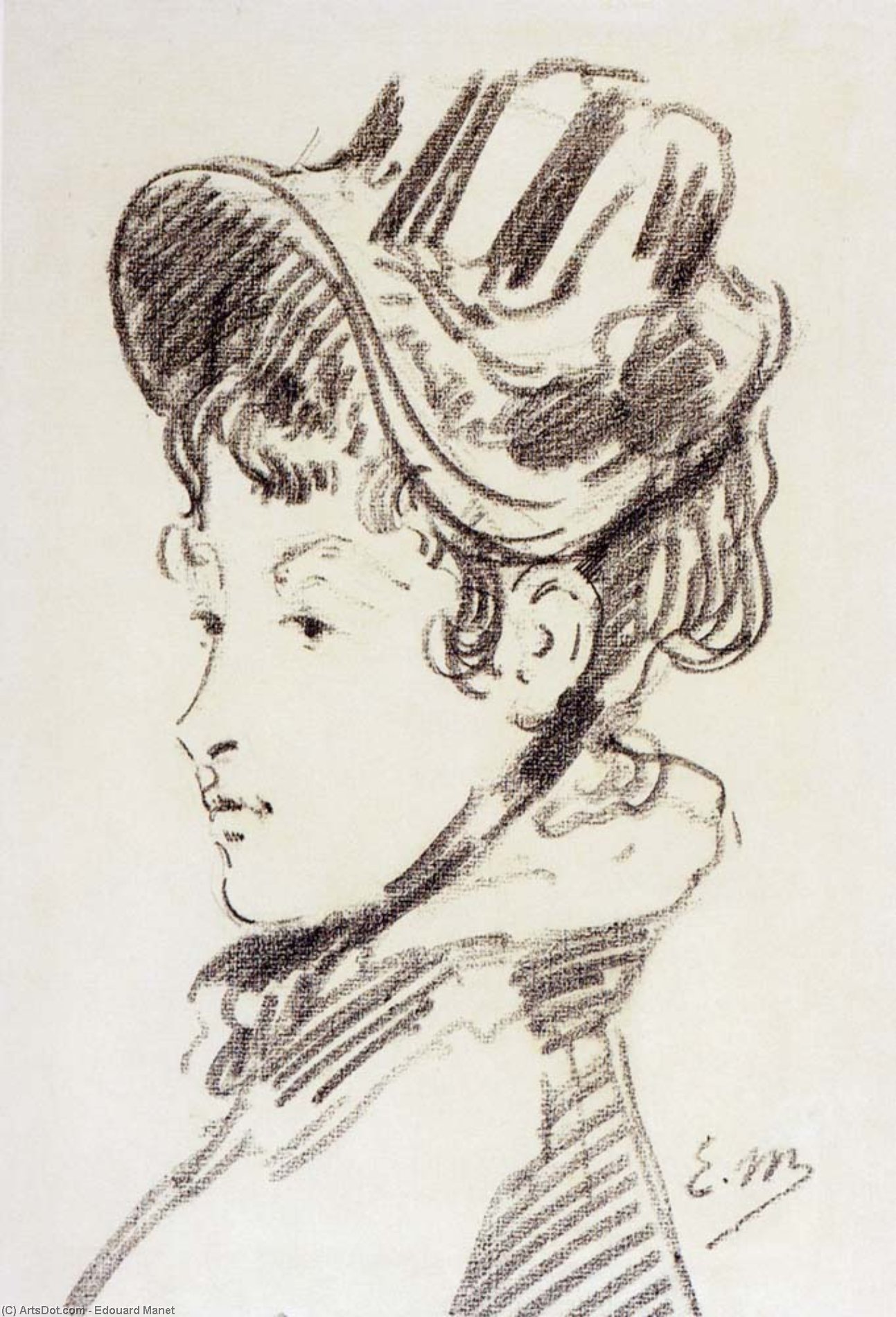 Portrait Of Madame Julles Guillemet — Édouard Manet