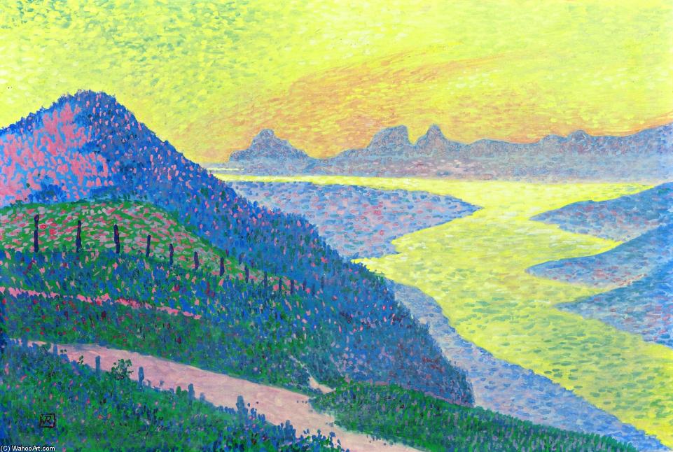 Sunset At Ambleteuse — Theo Van Rysselberghe