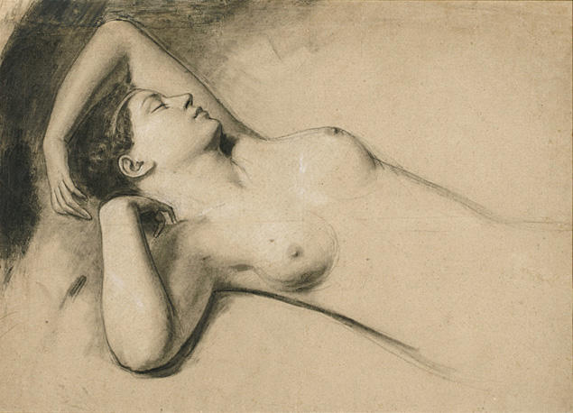 Ariadne Of Naxos (study) — John Vanderlyn