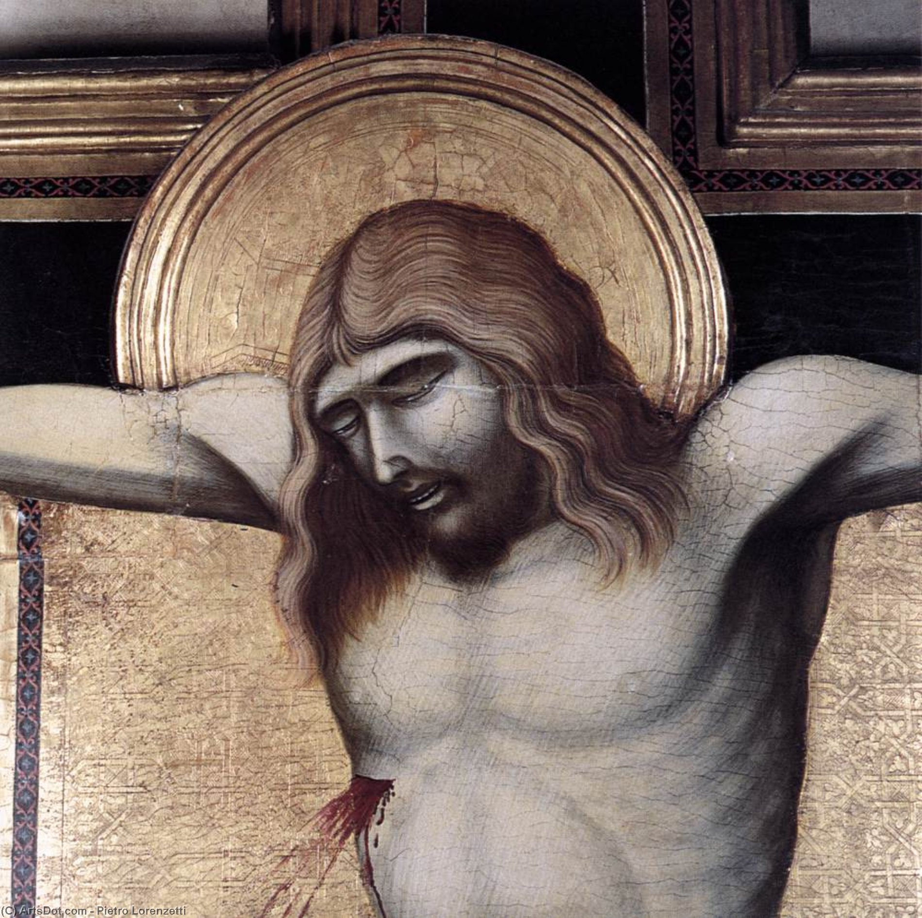 Crucifix (detail) — Pietro Lorenzetti