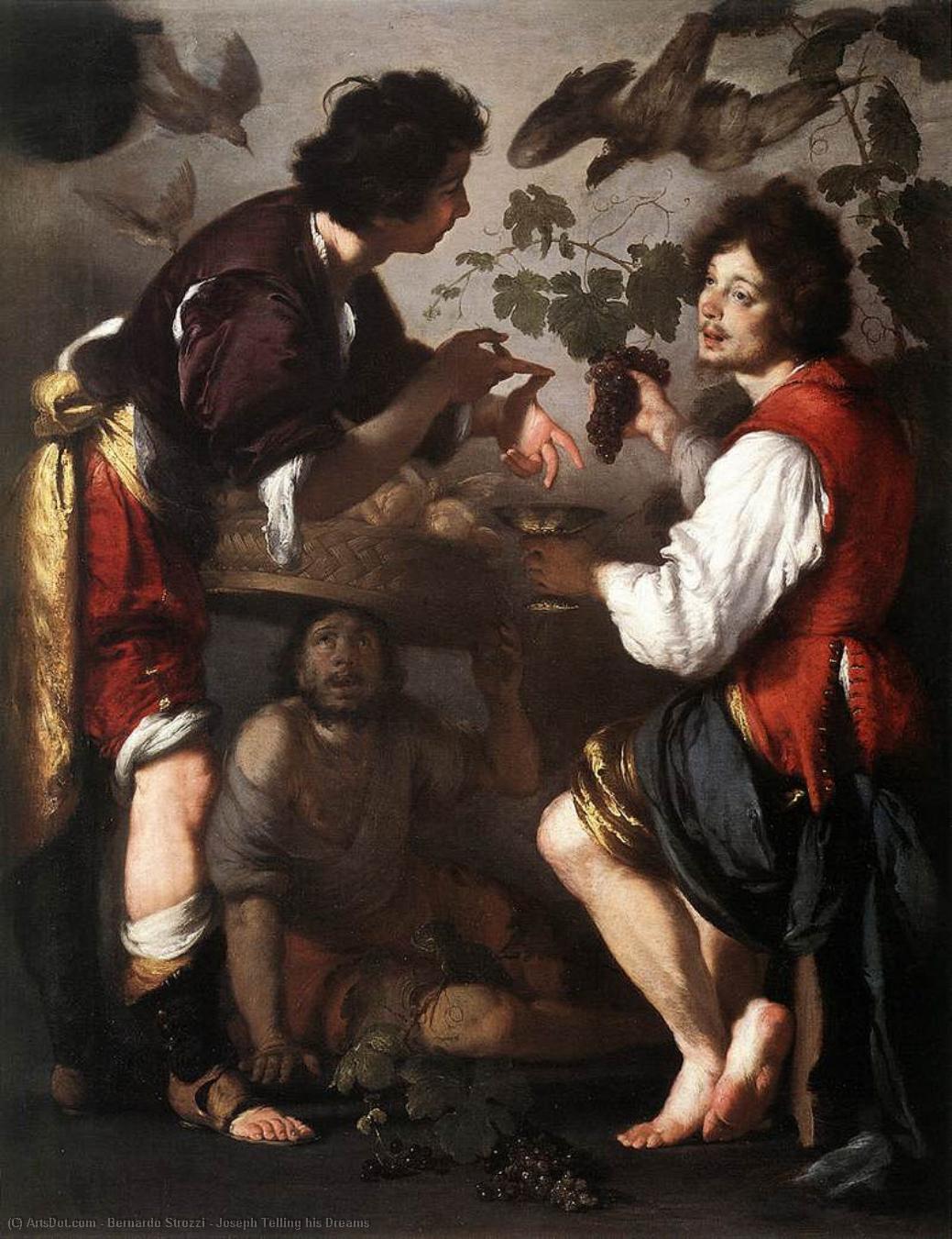 Joseph Telling His Dreams — Bernardo Strozzi