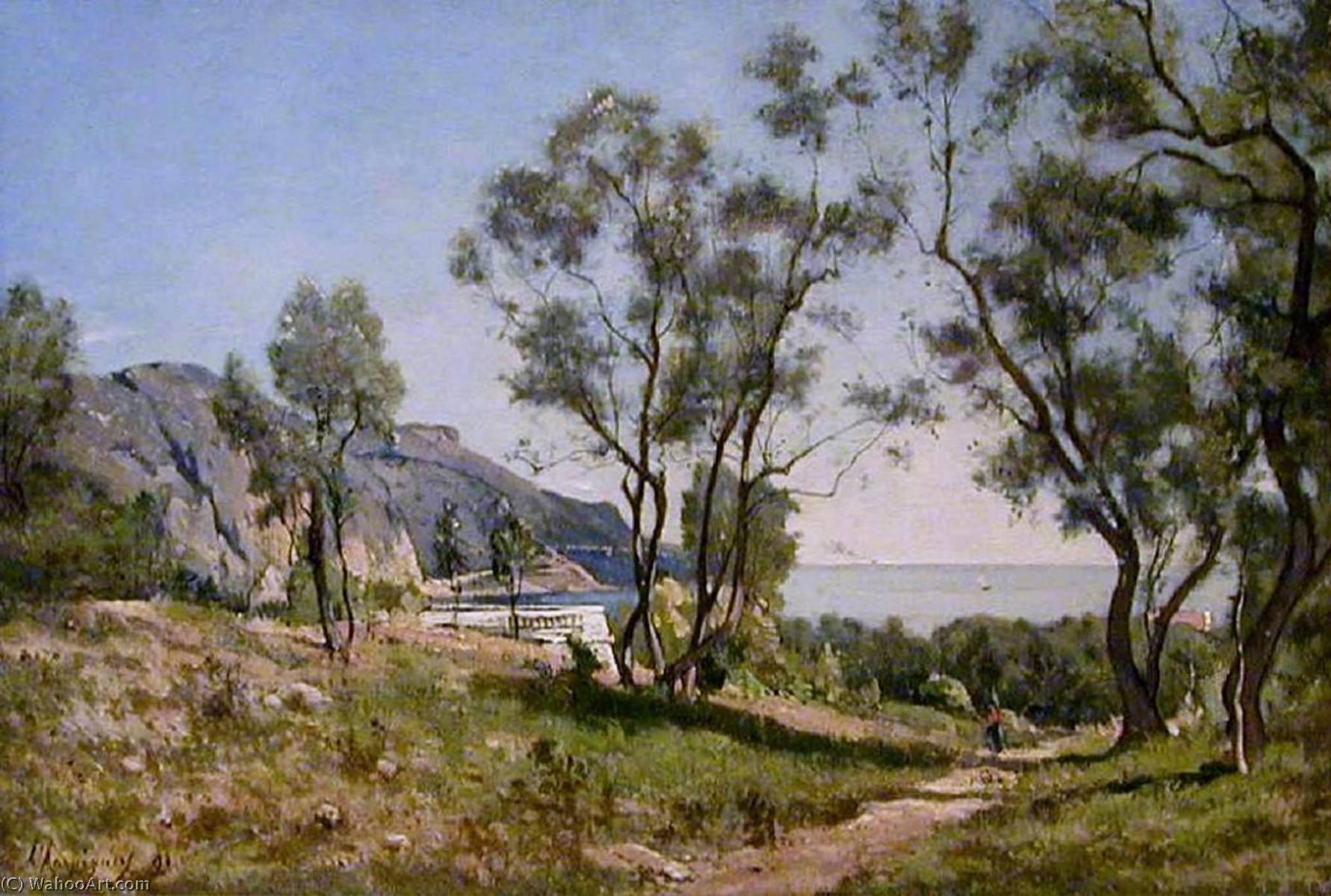 On Riviera — Henri-joseph Harpignies
