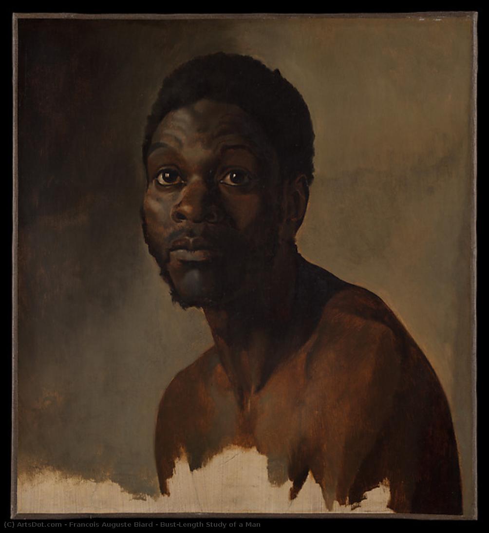 Bust-length Study Of A Man — Francois Auguste Biard