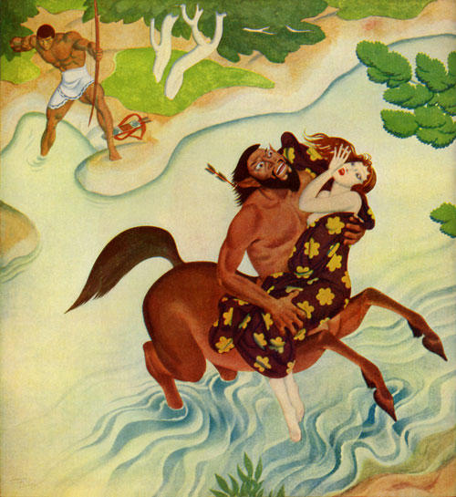Herakles And Deianeira — Edmund Dulac